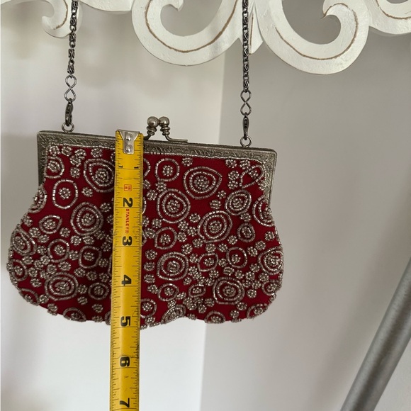 Whiting and Davis red beaded vintage evening bag - Picture 4 of 6